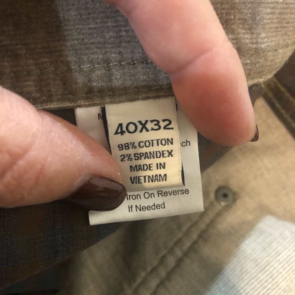 Joseph Abboud NWT Dark Khaki Baby Corduroy 5-Pocket Pants Men’s Size 40x32 - Picture 6 of 6